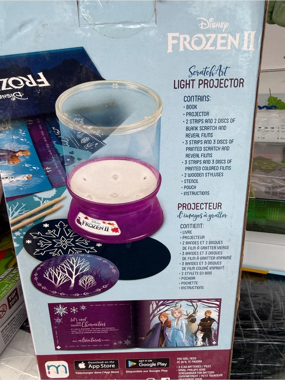 Disney Frozen II ScratchArt Projector - Purple & Blue Accents